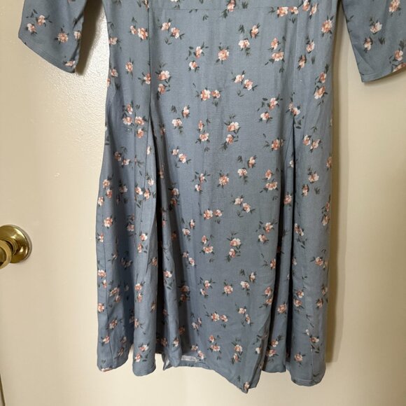 Christy Dawn Blue Floral Mini Dress - Picture 5 of 7